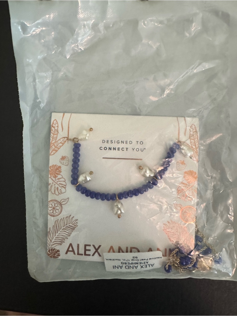Alex and Ani Beaded Necklace with Pearl Charms